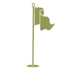 Pictogramme d'un drapeau de golf