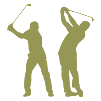 Pictogramme joueurs de golf