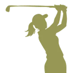 Pictogramme joueuse qui swing